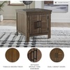 image:imageSignature Design by Ashley Wystfield End Table with Storage WhiteBrownDark Brown