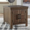 image:imageSignature Design by Ashley Wystfield End Table with Storage WhiteBrownDark Brown