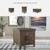 image:imageSignature Design by Ashley Wystfield End Table with Storage WhiteBrownDark Brown