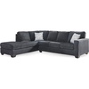 image:imageSignature Design by Ashley Altari 2Piece Sleeper Sectional with ChaiseDark Gray