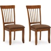 image:imageSignature Design by Ashley Berringer Wood Dining Chairs Set of 2 BrownRustic Brown
