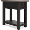 image:imageSignature Design by Ashley Bolanburg Narrow End Table Charging StationBlack