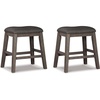 image:imageSignature Design by Ashley Counter Height Stools Set of 2 Backless GrayGrey
