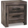 image:imageSignature Design by Ashley Nightstand 2 Drawer White CayboniDark Weathered Gray