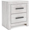 image:imageSignature Design by Ashley Nightstand 2 Drawer White CayboniWhite Planked