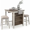 image:imageSignature Design by Ashley Skempton 3Piece Counter Height Dining Table SetWhitewash