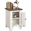 image:imageSignature Design by Ashley Valebeck Chairside End Table with StorageDark Brown  White