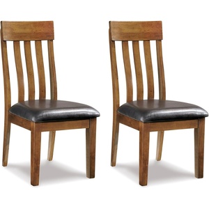 image:imageSignature Design by Ashley Berringer Wood Dining Chairs Set of 2 BrownMedium Brown