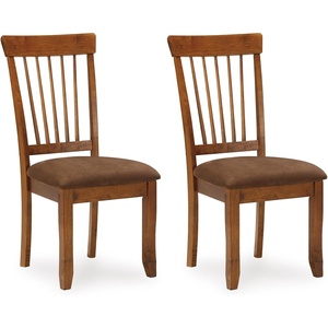 image:imageSignature Design by Ashley Berringer Wood Dining Chairs Set of 2 BrownRustic Brown