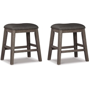 image:imageSignature Design by Ashley Counter Height Stools Set of 2 Backless GrayGrey