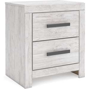 image:imageSignature Design by Ashley Nightstand 2 Drawer White CayboniWhite Planked