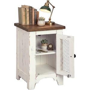 image:imageSignature Design by Ashley Valebeck Chairside End Table with StorageDark Brown  White
