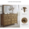 image:imageSignature Design by Ashley 10 Drawer Modern Farmhouse Wood Dresser BrownBrown