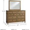 image:imageSignature Design by Ashley 10 Drawer Modern Farmhouse Wood Dresser BrownBrown