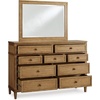 image:imageSignature Design by Ashley 10 Drawer Modern Farmhouse Wood Dresser BrownBrown