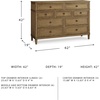 image:imageSignature Design by Ashley 10 Drawer Modern Farmhouse Wood Dresser BrownBrown