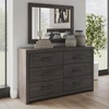 image:imageSignature Design by Ashley 10 Drawer Modern Farmhouse Wood Dresser BrownCharcoal