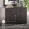 image:imageSignature Design by Ashley 10 Drawer Modern Farmhouse Wood Dresser BrownCharcoal
