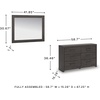 image:imageSignature Design by Ashley 10 Drawer Modern Farmhouse Wood Dresser BrownCharcoal