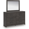 image:imageSignature Design by Ashley 10 Drawer Modern Farmhouse Wood Dresser BrownCharcoal