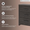image:imageSignature Design by Ashley 10 Drawer Modern Farmhouse Wood Dresser BrownCharcoal