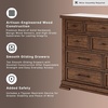 image:imageSignature Design by Ashley 10 Drawer Modern Farmhouse Wood Dresser BrownMedium Brown