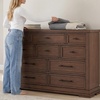 image:imageSignature Design by Ashley 10 Drawer Modern Farmhouse Wood Dresser BrownMedium Brown