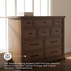 image:imageSignature Design by Ashley 10 Drawer Modern Farmhouse Wood Dresser BrownMedium Brown