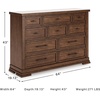 image:imageSignature Design by Ashley 10 Drawer Modern Farmhouse Wood Dresser BrownMedium Brown