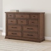 image:imageSignature Design by Ashley 10 Drawer Modern Farmhouse Wood Dresser BrownMedium Brown