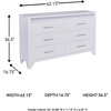 image:imageSignature Design by Ashley 10 Drawer Modern Farmhouse Wood Dresser BrownWhite