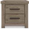 image:imageSignature Design by Ashley 2Drawer Nightstand with USB Light Brown