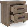 image:imageSignature Design by Ashley 2Drawer Nightstand with USB Light Brown