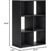 image:imageSignature Design by Ashley 4 Cube Storage Organizer White BookshelfBlack