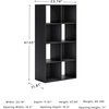 image:imageSignature Design by Ashley 4 Cube Storage Organizer White BookshelfBlack