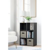image:imageSignature Design by Ashley 4 Cube Storage Organizer White BookshelfBlack