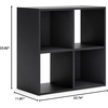 image:imageSignature Design by Ashley 4 Cube Storage Organizer White BookshelfBlack