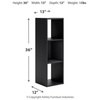 image:imageSignature Design by Ashley 4 Cube Storage Organizer White BookshelfBlack