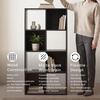image:imageSignature Design by Ashley 4 Cube Storage Organizer White BookshelfBlack