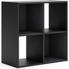 image:imageSignature Design by Ashley 4 Cube Storage Organizer White BookshelfBlack