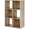 image:imageSignature Design by Ashley 4 Cube Storage Organizer White BookshelfBrown