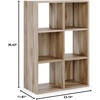image:imageSignature Design by Ashley 4 Cube Storage Organizer White BookshelfBrown
