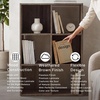 image:imageSignature Design by Ashley 4 Cube Storage Organizer White BookshelfBrown