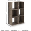 image:imageSignature Design by Ashley 4 Cube Storage Organizer White BookshelfBrown
