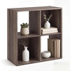 image:imageSignature Design by Ashley 4 Cube Storage Organizer White BookshelfBrown