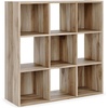image:imageSignature Design by Ashley 4 Cube Storage Organizer White BookshelfBrown