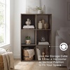 image:imageSignature Design by Ashley 4 Cube Storage Organizer White BookshelfBrown