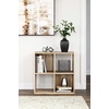 image:imageSignature Design by Ashley 4 Cube Storage Organizer White BookshelfBrown