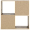 image:imageSignature Design by Ashley 4 Cube Storage Organizer White BookshelfBrown