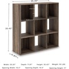 image:imageSignature Design by Ashley 4 Cube Storage Organizer White BookshelfBrown